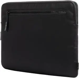 Incase Compact Laptop Sleeve with Flight Nylon MacBook/Laptop/iPad/Tablet Sleeve, and Cover, Lightweight, Weather Resistant, with Slip Pocket for Accessories (Flight Black, 13-Inch)