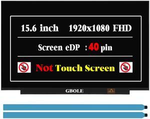 GBOLE for HP Pavilion 15-CS 15-CS0069NR 15-CS3153CL 15-CS3073CL 15-CS3075CL L25330-001 L25333-001 LCD Screen Display Replacement 15.6 inch 1080P 40PIN FHD 1920x1080 IPS (Only for Touch Screen)