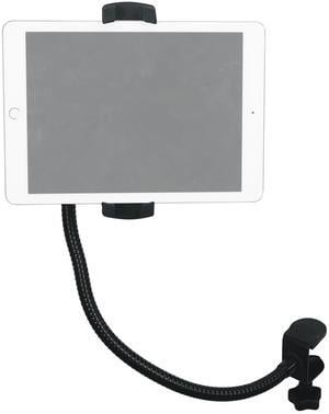 Rockville iStand G20 20" Gooseneck Stand, Clamp Base, Adjustable Mic Clip, Phone/Tablet Holder, Perfect for DJs, Streaming, Podcasting, and Studio Use