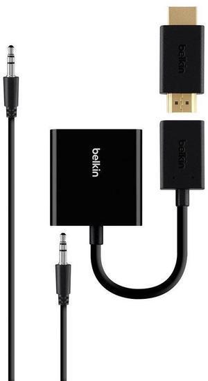Belkin HDMI to VGA Adapter Kit, Compatible with Apple TV 4thGen and Other Generations,  Fire TV, Google Chromecast, Chromebooks, Intel Compute Stick and Other HDMI devices (B2B137-BLK)