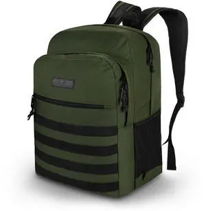 Wrangler Tradesman Backpack, Water Resistant Casual Daypack for Travel Work School, Unisex Laptop Backpack with Notebook Sleeve