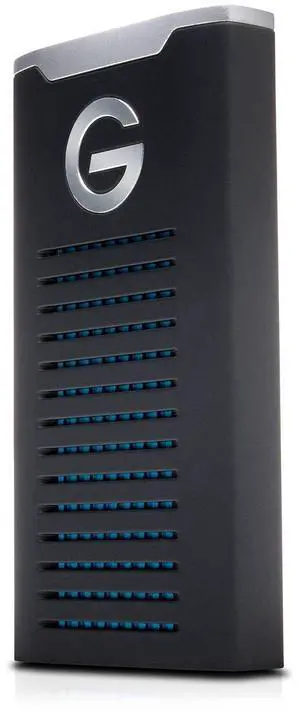 G-Technology 2TB G-DRIVE mobile SSD Durable Portable External Storage - USB-C (USB 3.1), Up to 560 MB/s - 0G06054-1, black