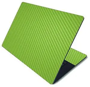 MightySkins Carbon Fiber Skin for Microsoft Surface Laptop 3 15" - Solid Lime Green | Protective, Durable Textured Carbon Fiber Finish | Easy to Apply, Remove, and Change Styles | Made in The USA
