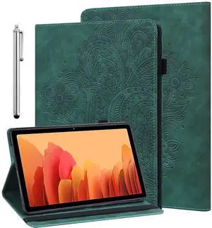 ALILANG Kindle Fire Max 11 Case (2023) with Stylus, PU Leather Stand Flip Cover for Fire Max 11 inch Tablet - Green