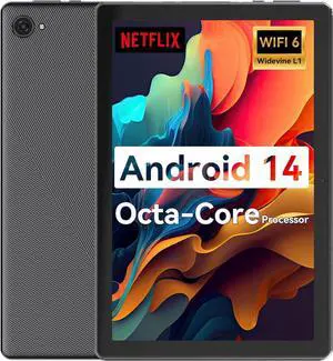 Tablet,10.1" Android Tablet with Octa-core Processor 8GB RAM 64GB ROM HD IPS Touchscreen 8H Battery, Wi-Fi 6, BT 5.0, Dual Camera, Google Tablets 2025