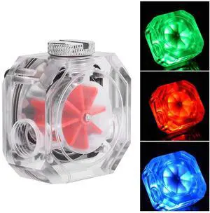 CPU Water Cooler,5V G1/4 Liquid CPU Cooler RGB CPU Water Block Water Cooling System Flow Meter Indicator Acrylic Replacement for PC Computer