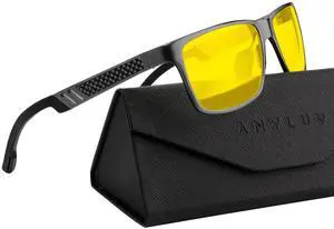 ANYLUV Blue Light Blocking Glasses Men Computer Gaming Glasses Lightweight Al-Mg Metal Anti Eyestrain Eye Protection