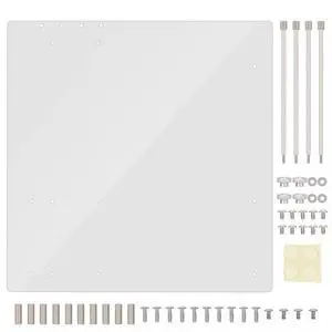 Acrylic Frame for M-ATX Motherboard Open Frame Transparent Acrylic Overlock Computer Case DIY Base Stand for M-ATX Motherboard Convenient for Testing, Overclocking or Gaming