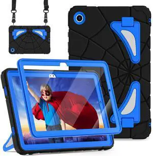 Auizotl Case for Galaxy Tab A9 Plus Cases Samsung Galaxy Tab A9 Plus 11 inch Case Kids 2023 Samsung Tablet with Screen Protector Thickned Cornor Impact Protect Samsung Tab A9+, Black Blue