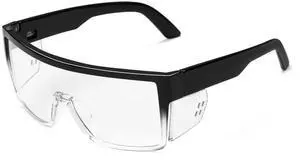 BINGKING Blue light blocking UV400 Auto-Darkening Clear to Smoke LensTransitional ANSI Z87.1 Safety Sunglasses Glasses Photochromic (Two tone)