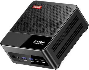 AOOSTAR GEM12 MAX Mini PC Ryzen 7 8745HS (8C/16T up to 5.1GHz), 16GB DDR5 RAM 512GB PCIe4.0 SSD Radeon 780M Graphics Gaming Computers, with OCuLink Dual USB4, HDMI/Dual 2.5G LAN/ BT5.2/WIFl6