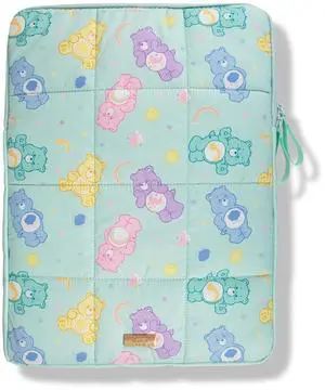 Sonix | Puffy Laptop Sleeve | 15-16 Inch, Quilted Pillow Puffer Laptop Carrying Case, Computer Sleeve | Care Bears Pastel