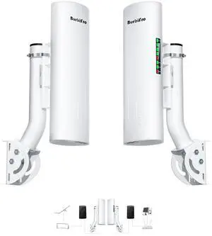 Point to Point Internet Long Range Transmission with Bracket Mount for Starlink Gen 3 Router, Starlink WiFi/Signal Extender, 5.8GHz 3KM 1000Mbps, 18dBi High Gain Antenna, 2 Pack