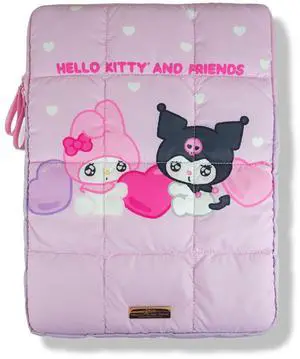 Sonix x Sanrio | Puffy Laptop Sleeve | 15-16 Inch, Quilted Pillow Puffer Laptop Carrying Case, Computer Sleeve | Kuromi & My Melody | Emokyun