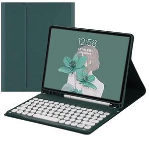 QIYIBOCASE Galaxy Tab S6 Lite 2024/2022/2020 Keyboard Case with S Pen Holder, Magnetic Detachable Round Keys Keyboard Case for S6 lite (SM-P620/P625/P613/P619/P615/P610) (Teal)