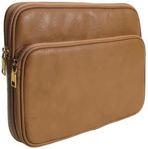 Benfan Laptop Sleeve Bag 13 Inch Compatible with 2024 MacBook Air 13 M3 M2 M1, New MacBook Pro 13 M2 M1, Dell XPS 13 Color Brown