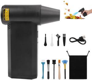 Compressed Air Duster,200000RPM Electric Air Blower Jet Dry Blower with LED Display and Light,Rechargeable Air Duster for Cleaning Keyboard,3 Gear Adjustable Mini Air Broom Replace Compressed Air Can