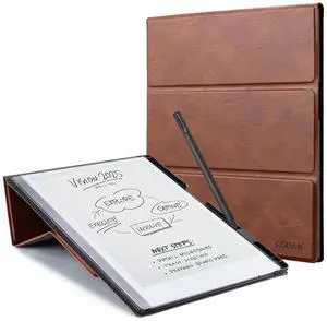 CoBak Case for Remarkable 2 -with Pen Holder and Multi-Angle Foldable Stand Feature -A Remarkable 2 Case with Pen Holder for the Remarkable 2 Paper Tablet***DarkBrown