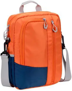 9-11 Inch Tablet Sleeve Bag, Padded Carrying Travel Case for iPad Pro 11-in, Galaxy Tab S9/S8, with Shoulder Strap (Orange)