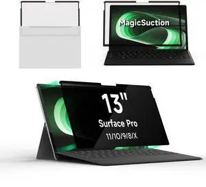 Laptop Privacy Screen for 13inch Surface Pro 11/10/9/8/X, Removable Computer Screen Anti-Spy Filter Shield for Microsoft Surface Pro 13in