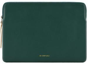 Comfyable Slim Protective Laptop Sleeve Compatible with 13/13.3/14 Inch MacBook Air & MacBook Pro, Mac Travel Case, Laptop Pouch, Slim PU Leather Cover M4/M3/M2/M1 2025-2021, Green