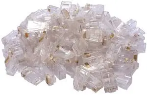UbiGear 1000 Pcs RJ45 CAT5 CAT5e 8P8C Modular Network Cable LAN Connector End Plug LOT