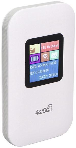 Unlocked 4G LTE Modem Router with SIM Card Slot, 1.44in LED Display Portable Router Mini Mobile Hotspot for Travel Vacation Camping Gathering