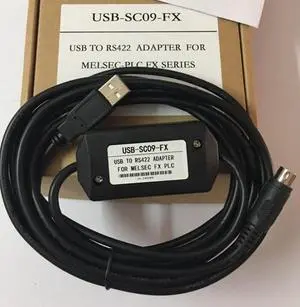 USB Programming Cable for Mitsubishi PLC FX3U and FX Series, for FX2N/FX1N/1S/FX3U/3GA, for USB-SC09-FX Replacement