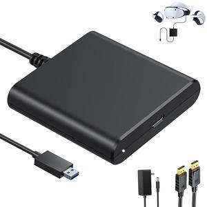 AOJAKI PSVR2 PC Adapter & DisplayPort Cable Kit - Compatible with PS VR2 Headset for SteamVR & PC Gaming, Expand Your Game Library with Plug & Play Convenience