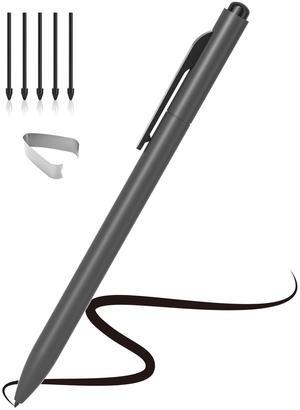 EMR Stylus Compatible with Remarkable 2, Replacement Digital Pen with Eraser, 4096 Pressure Levels, Palm Rejection, Tilt Support-5 Pen Tips(Gray)