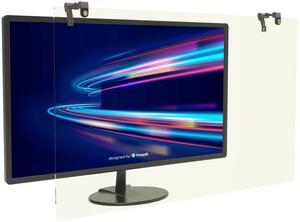 CRYSFLOA Blue Light Screen Protector for 21-22 inch Computer Monitor Diagonal LED PC Screen Anti-UV Eye Protection Filter Widescreen Desktop Display Frame Adjustable Hanging