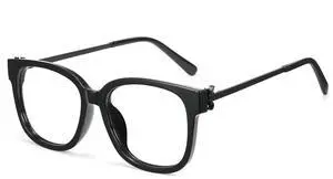 Cyxus Wellington Eyeglasses for Women Men with Blue Light Blocking UV Protection Stylish Eyewear(8234T01 Black)