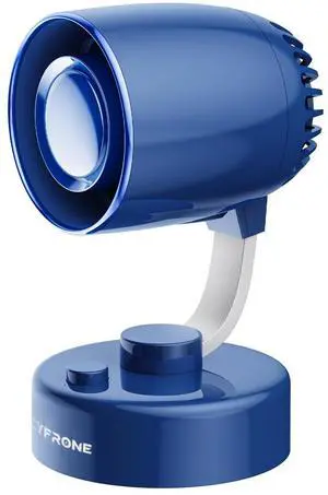 Cyfrone Portable Small Aroma Desk Fan - USB-C Rechargeable 4000mAh 4 Speeds Mini Quiet Table Fans Tilt Adjustable for Bedroom Office & Home, 9H (Blue)