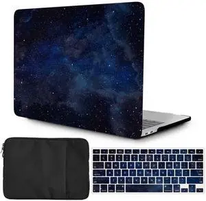 Case Compatible with New Version MacBook Pro 16 inch 2023 2021 Model M2 A2780 A2485 M1 Pro/Max with Retina Display, Plastic Hardshell Cover Case & Keyboard Skin & Laptop Sleeve, Bright Stars