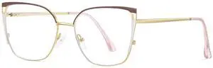 Cyxus Blue Light Blocking Glasses for Women Computer Glasses Relieve Eye Fatigue for Computer Screens 8170 (Pink)