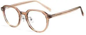 Cyxus Blue Light Blocking Glasses for Women Men Computer Glasses Relieve Eye Fatigue for Computer Screens 8197 (Light Brown)