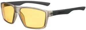 Cyxus Yellow-Tinted Blue Light Blocking Glasses for Men Women Gaming Glasses Reduce Eye Strain Sleep Better(8303Y43 Yellow Lens Gray Frame)