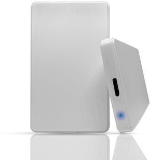 500GB External Hard Drive USB 3.0, 2.5" HDD Ultra Slim Storage Hard Disk and Portable External Backup Drive, USB Hard Drive Compatible with Gaming Console, PC, Mac,Laptop, Desktop - White