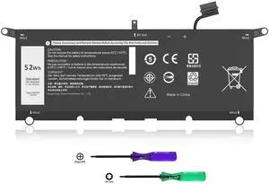DXGH8 Battery for Dell XPS 13 9370 9380 I nspiron 13 7390 2-in-1 7391 2-in-1 5390 5391 14 7490 Latitude 3301 E3301 Vostro 5390 5391 Series 0H754V H754V G8VCF G8VCF6C P113G001 P82G P82G001 7.6V 52Wh