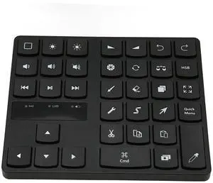 BT5.0 Drawing Keyboard for Procreate, 35 Keys One Handed Keyboard for Drawing Tablet Drawing Shortcut, for Buetooth Keypad for iOS for OS X, USB C Charging