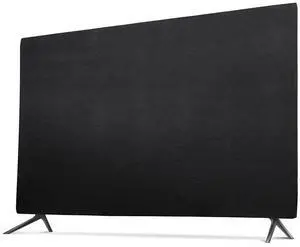Indoor LCD TV Dust cover black, elasticity soft cloth adaptive screen size 60/61/62/63/64/65 inch cover for most brands of flat screen TVS (60-65 inch)