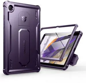 Dexnor Case for Samsung Galaxy Tab A8 10.5 Inch 2022, [Built in Screen Protector & Kickstand] Heavy Duty Shockproof Full Body Protective Cover for Galaxy Tab A8 Case-Matte Purple