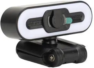 Diydeg 4K Webcam for PC, Auto Beauty Camera with Microphone, Cover, Super Bright Fill Light, USB Computer Web Camera for Video Calling, Conferencing, Zoom, Online Classes