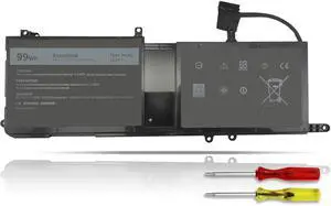 99WH 9NJM1 Laptop Battery for dell Alienware 15 R3 R4 17 R4 R5 Series Dell ALW17C Dell P31E P69F Series P31E001 P31E002 P69F001 P69F002 ALW17C-D1738 D1748 D1758 D1848 D2738 D2748 11.4V 6 Cell