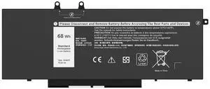 Damusy 68Wh 3HWPP Battery for Latitude - Fit for Latitude 5410 5510 5511 5501 5401 5411, Precision 3551 3541, Dell in-spiron 7706 2-in-1, Dell in-spiron 17 7500 7506 7706 10X1J