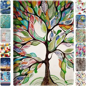 DuraSafe Cases for iPad 10th Generation 2022 [iPad 10 ] 10.9 Inch A2696 A2757 A2777 Smart Auto Sleep/Wake Slim Profile with Adjustable Viewing Angle Stand Printed Flip Cover - Olivia Tree