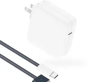 Charger for MacBook Pro 14 16 inch MacBook Air 13 15 inch 2025 2024 2023 2022 2021 M4 M3 M2 M1 Mac, Super Compact Power Adapter, 6.6FT USB C to 3 Braided Cable LED, Original Quality, Midnight