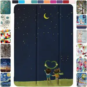 DuraSafe Cases for iPad 7th 8th 9th Gen 2019/2020 / 2021-10.2 Inch [iPad 9 8 7 ] A2602 A2270 A2197 MW762LL/A MW742LL/A MYLC2LL/A MYL92LL/A MK2K3LL/A Smart Auto Sleep/Wake Printed PC Case - Night Sky