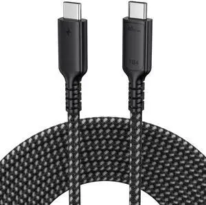 DteeDck USB 4 Cable 10ft, USB4 40Gbps High Speed Data Transfer, 8K@60Hz/4K@120Hz Display 240W Charging USB C Data Cables for Thunderbolt 4 Thunderbolt 3 and Most USB-C Devices