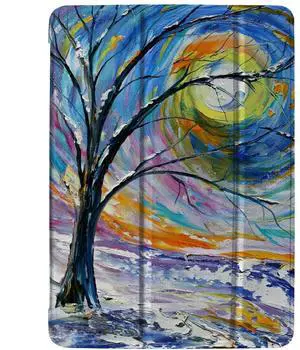 DuraSafe Cases for iPad 2 2011 3 4 Gen 2012 9.7 Inch [iPad 4th iPad 3rd iPad 2nd Old Model ] A1458 A1416 A1395 MC705LL/A MD328LL/A MD333LL/A Smart Printed Hard PC Back Cover - Tree Sculpture Print